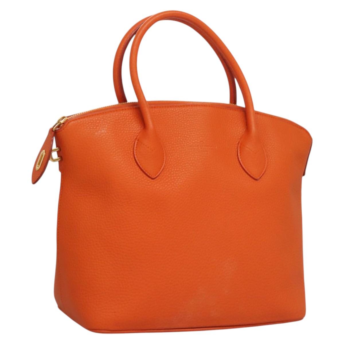 Louis Vuitton Lockit, Orange, Leather, handbag