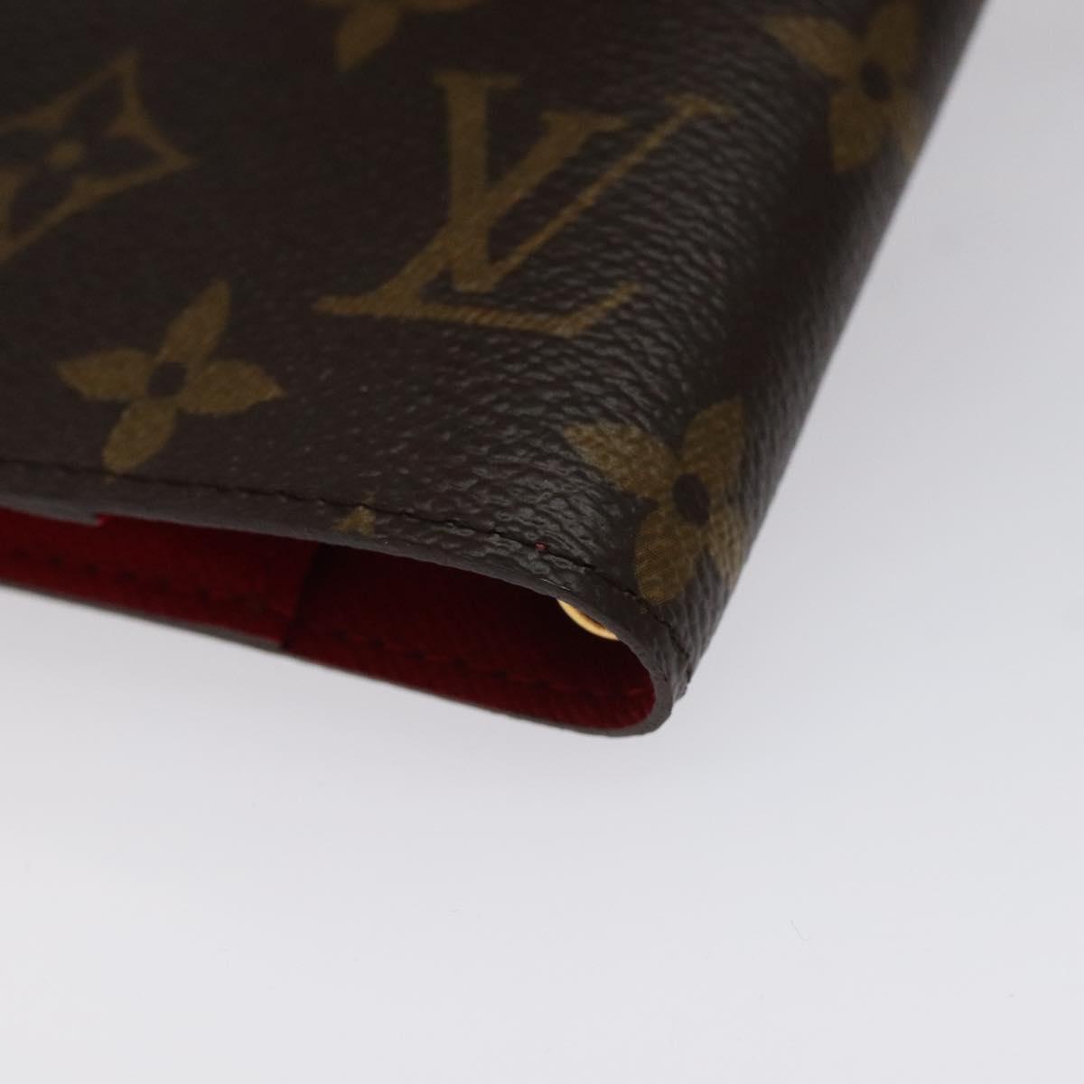 Louis Vuitton Agenda PM, Brown, Canvas, wallet