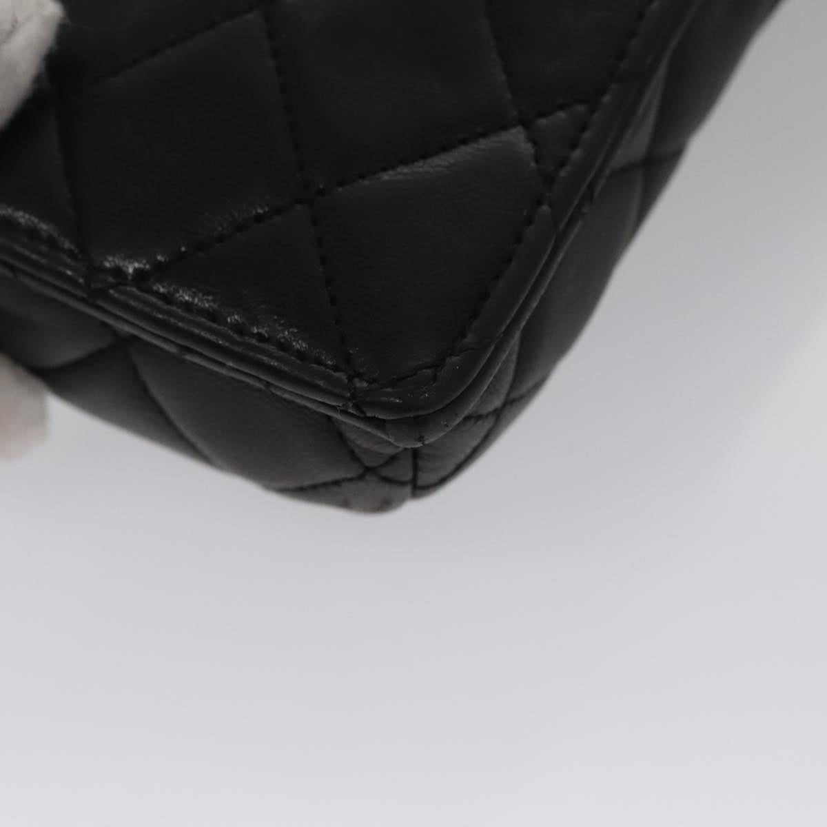 Chanel Phone case, Black, Leather, clutch