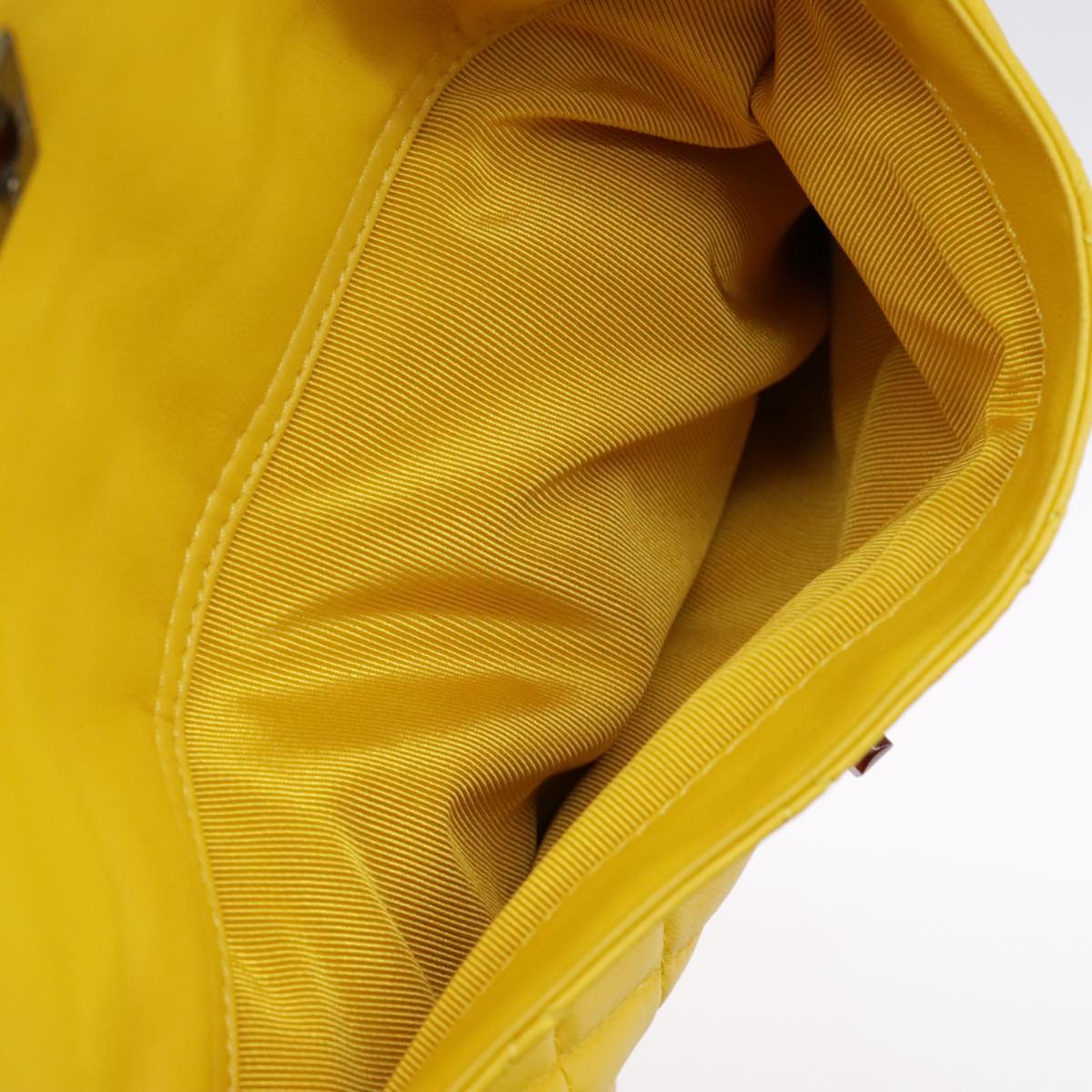 Chanel Cabas, Yellow, Leather, handbag