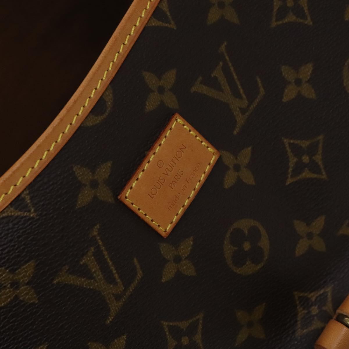 Louis Vuitton Saumur 35, Brown, Canvas, shoulder
