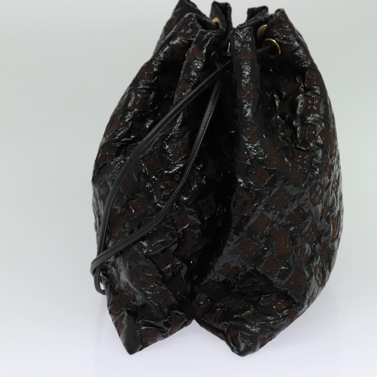 Louis Vuitton Squishy, Black, Canvas, shoulder