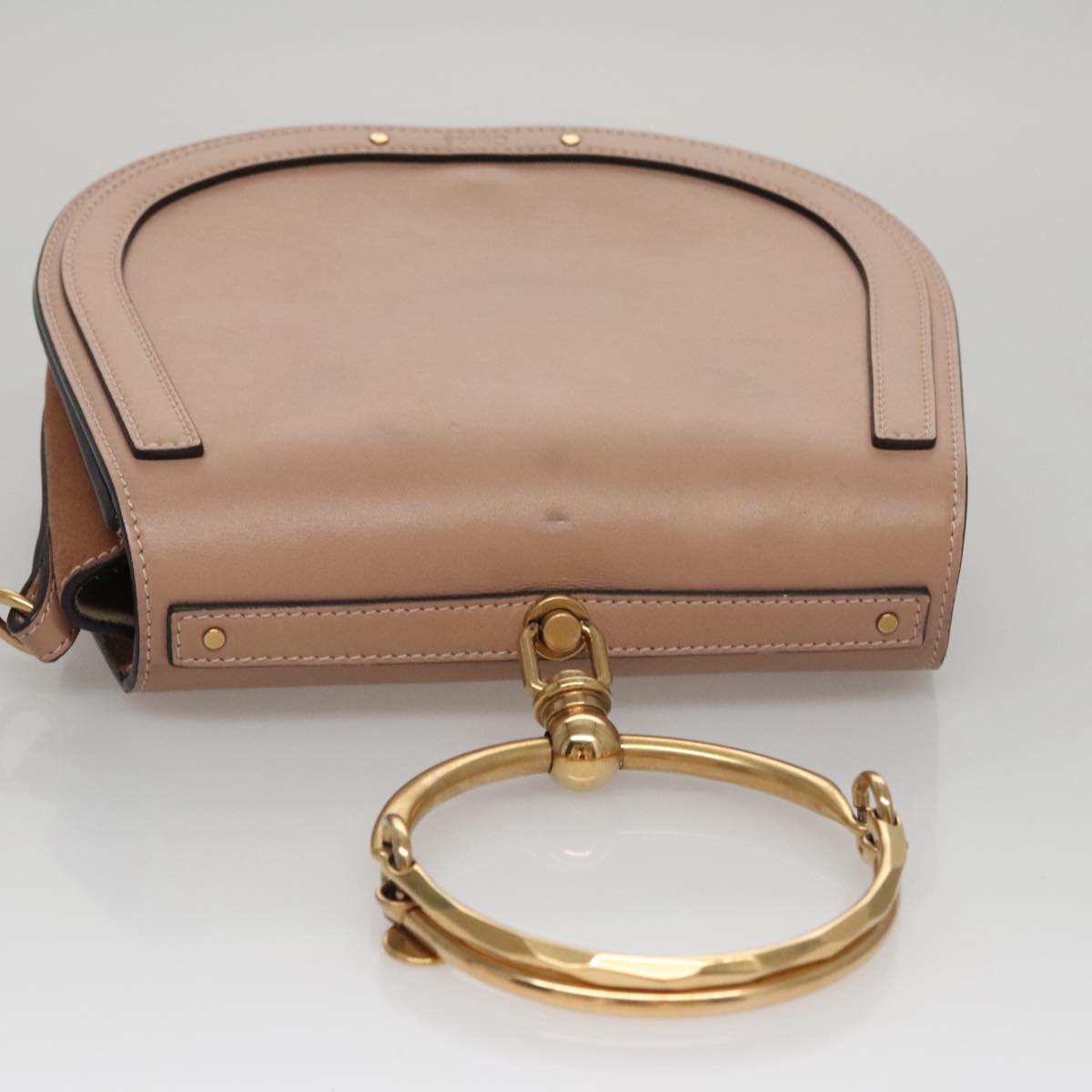 Chloé Nile, Beige, Leather, handbag