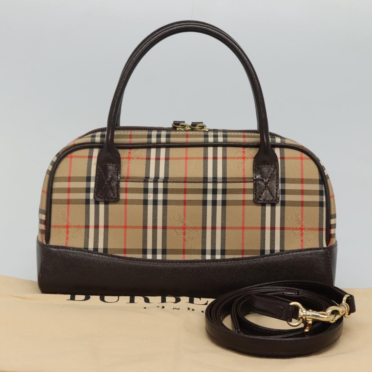 Burberry Nova Check, Beige, Canvas, handbag