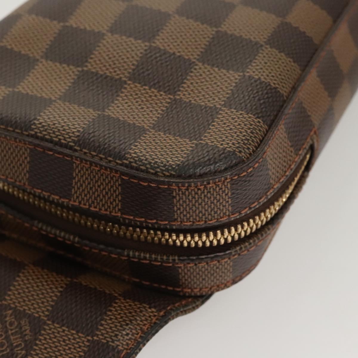 Louis Vuitton Geronimo, Brown, Canvas, shoulder