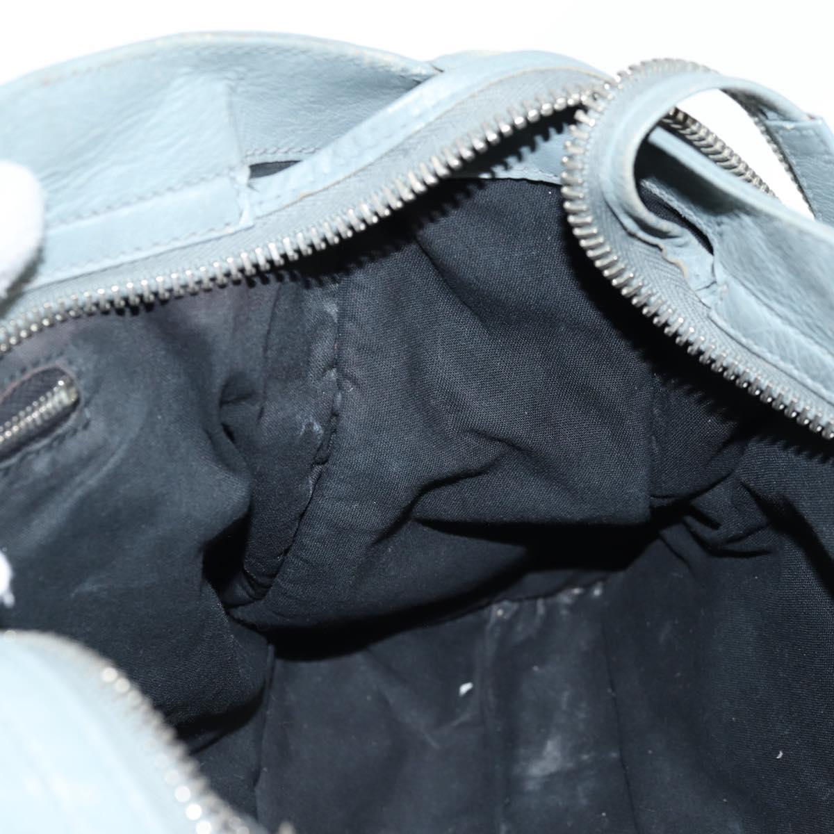 Balenciaga City, GRAY, Leather, handbag