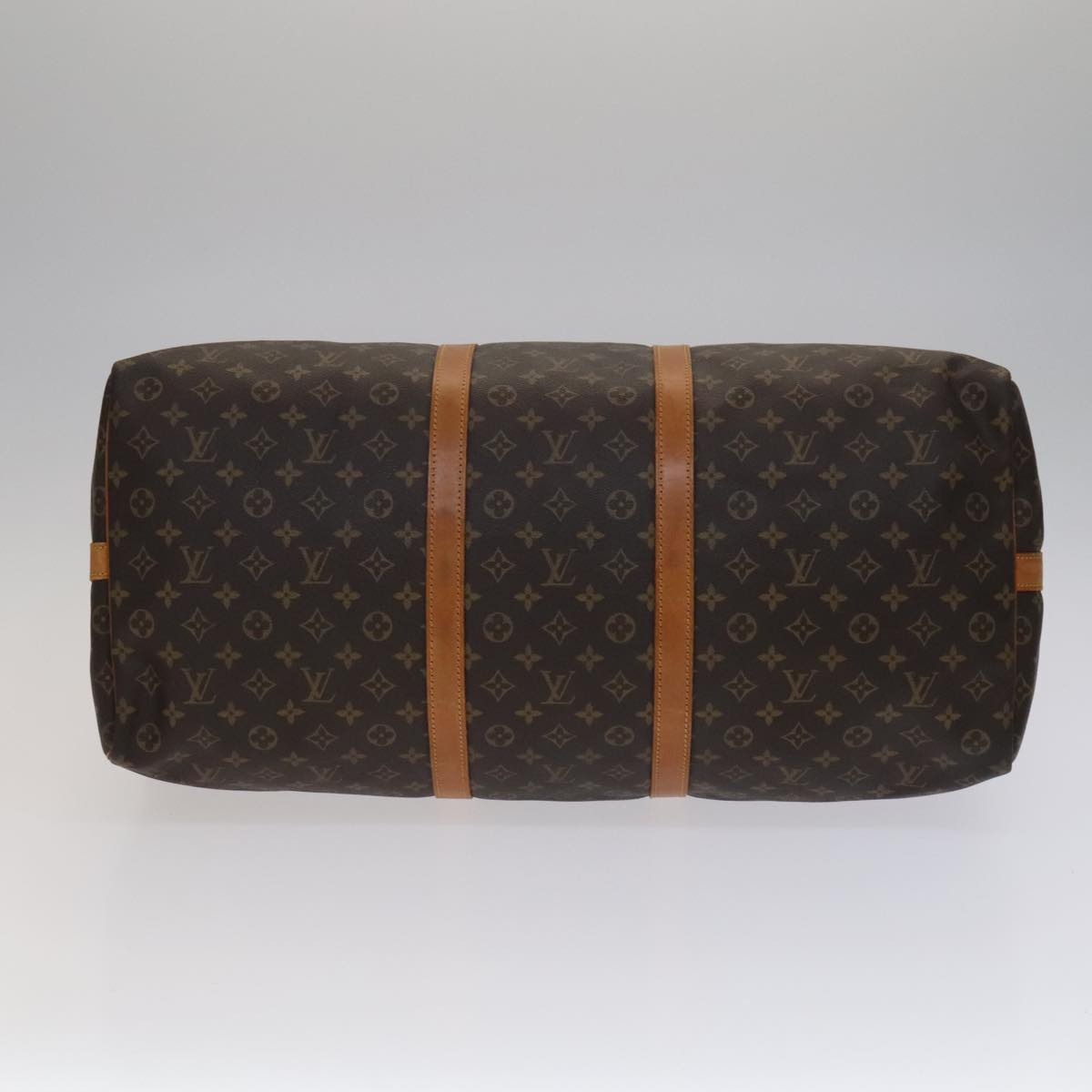 Louis Vuitton Keepall Bandoulière 60, Brown, Canvas, travel