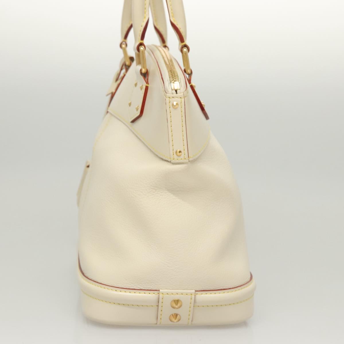 Louis Vuitton Lockit, White, Leather, handbag