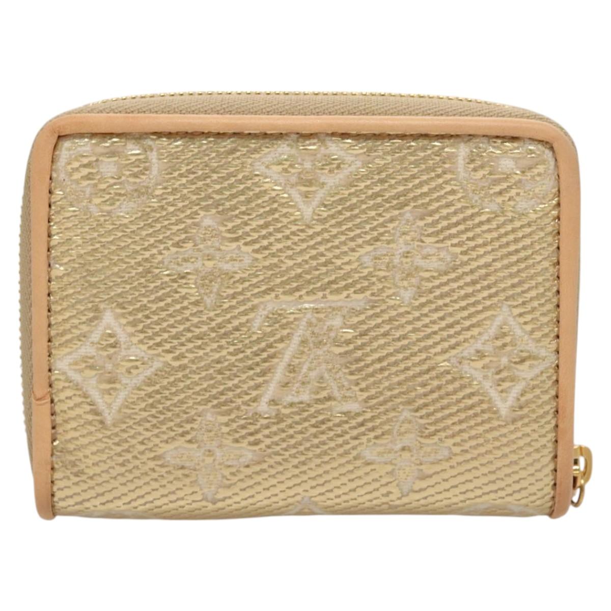 Louis Vuitton Zippy coin purse, Gold, Canvas, wallet