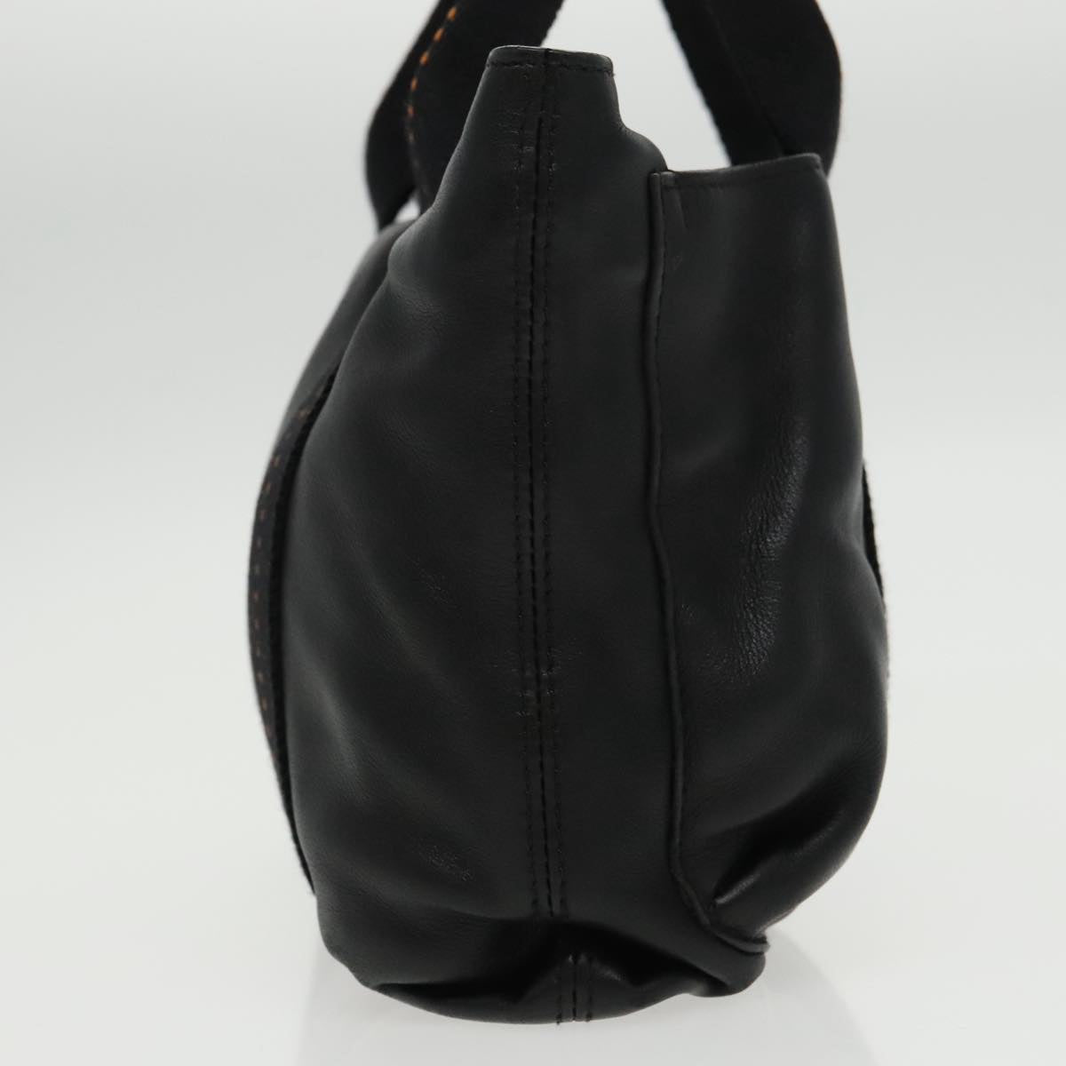 Hermès Caravan, Black, Leather, handbag