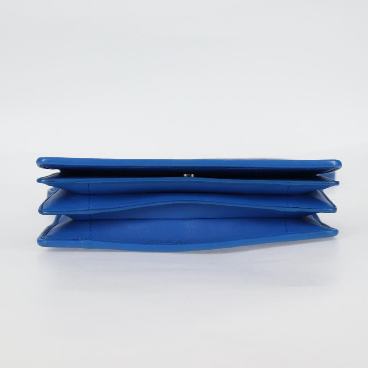 Bottega Veneta Intrecciato, Blue, Leather, shoulder