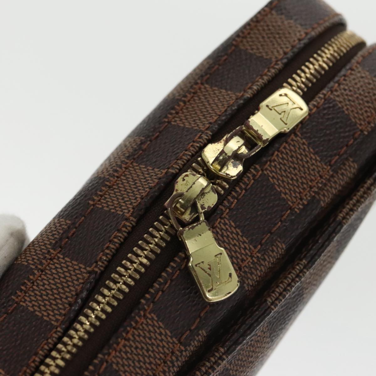 Louis Vuitton Geronimos, Brown, Canvas, shoulder