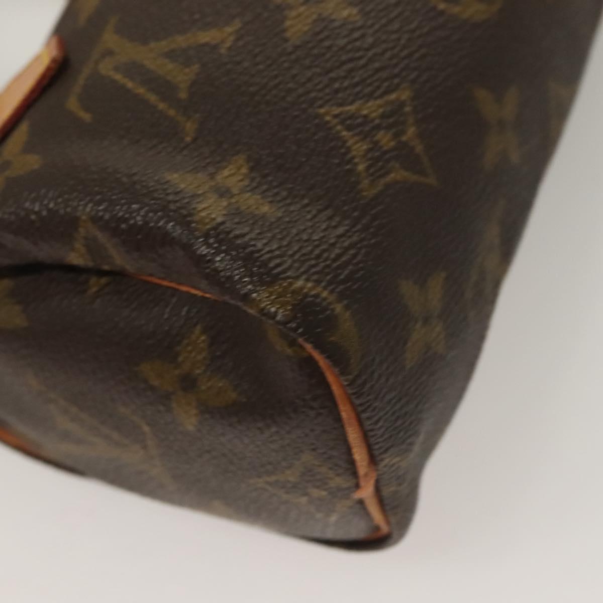 Louis Vuitton Mini speedy, Brown, "CANVAS, LEATHER", handbag