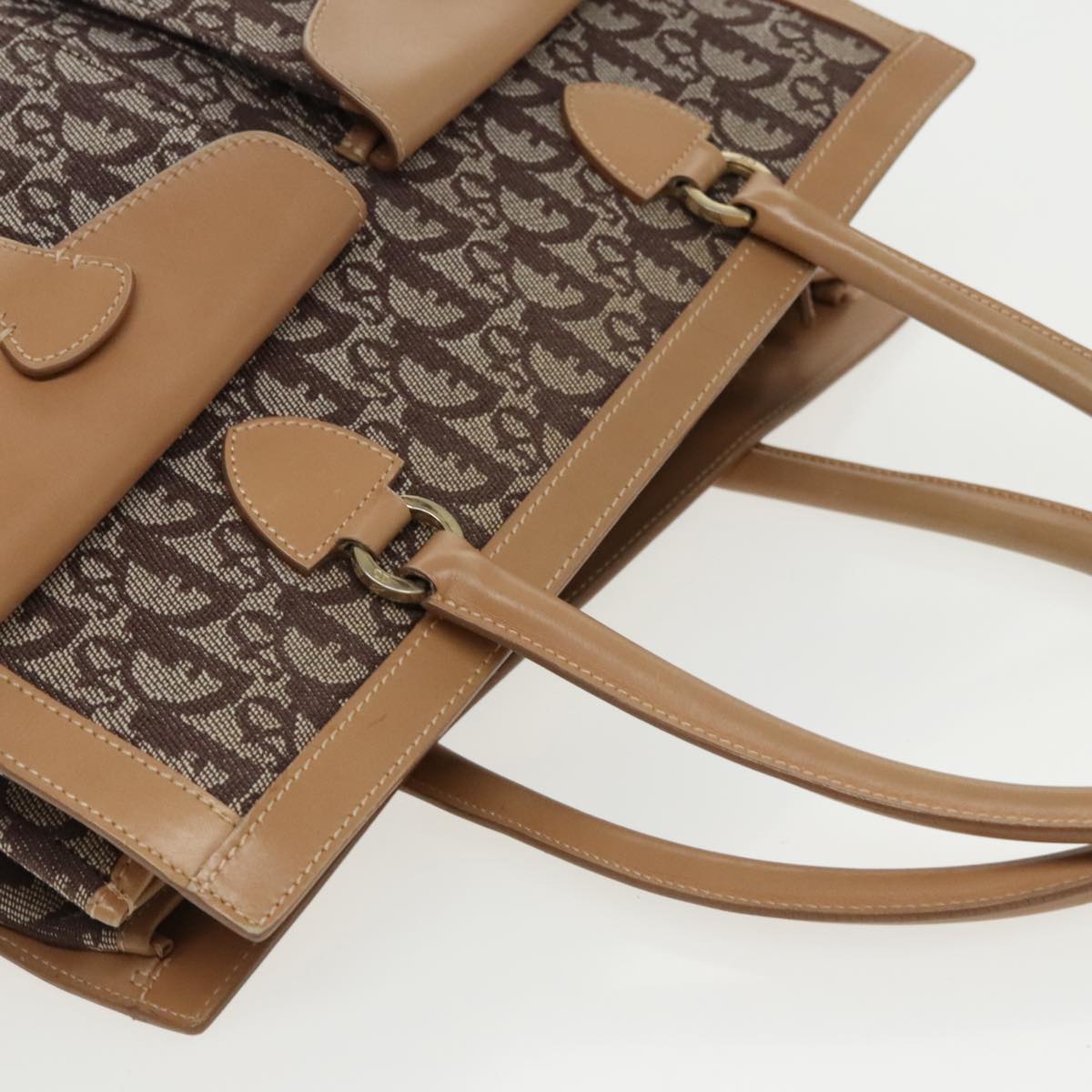 Dior Trotter, Brown, Canvas, handbag