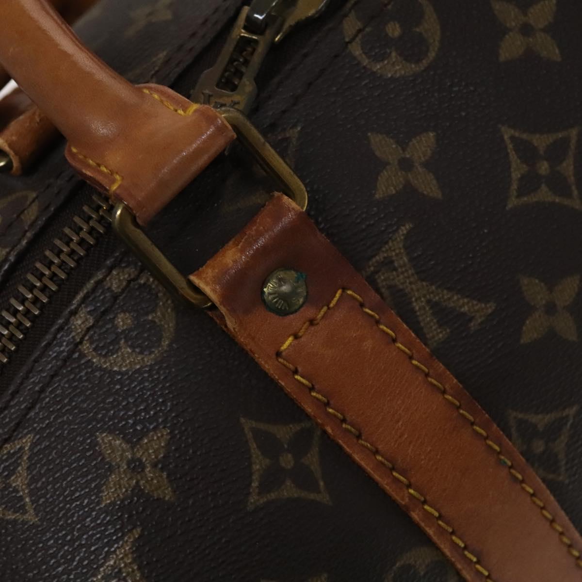 Louis Vuitton Keepall 45, Brown, Canvas, travel