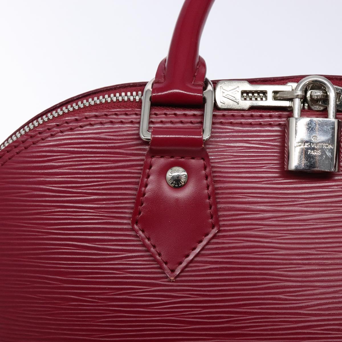 Louis Vuitton Alma, Pink, Leather, handbag