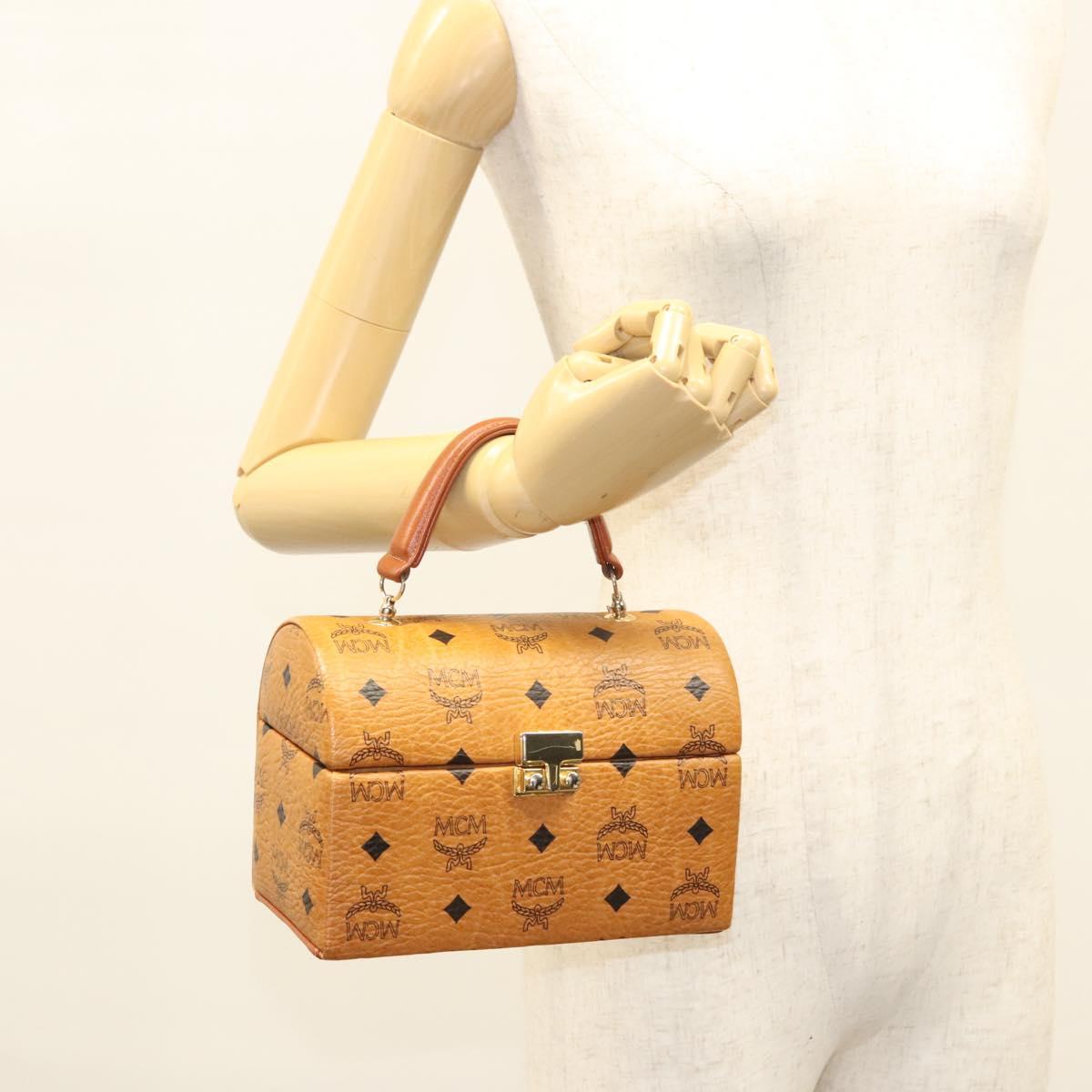 MCM Visetos, Brown, Canvas, handbag