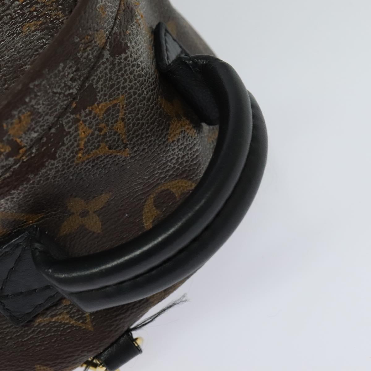 Louis Vuitton Palm Springs mini, Brown, Canvas, backpack