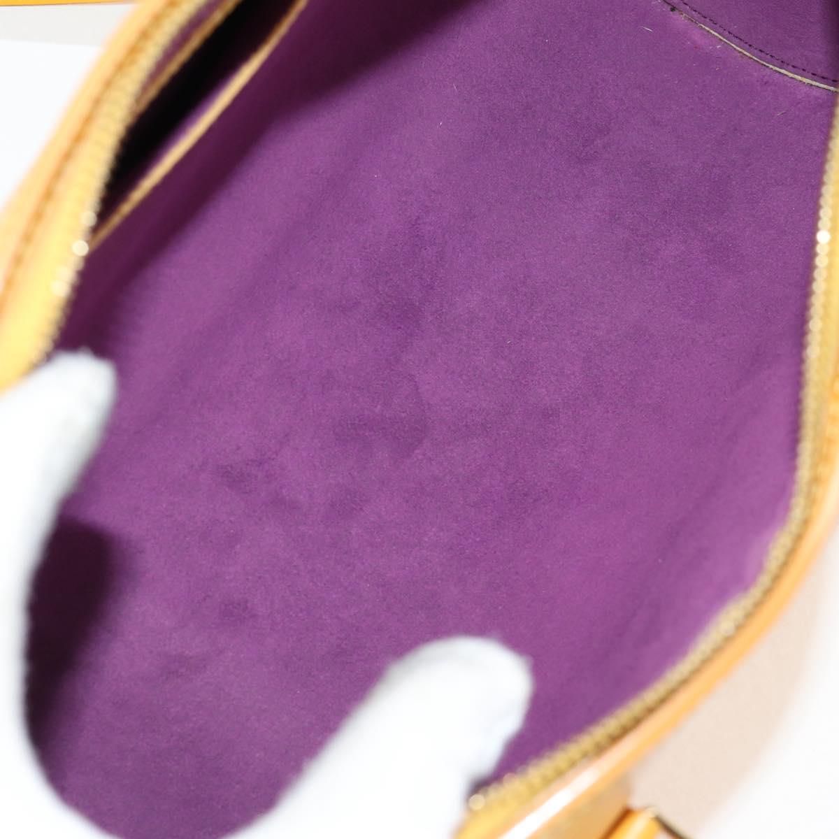 Louis Vuitton Papillon, Yellow, Leather, handbag