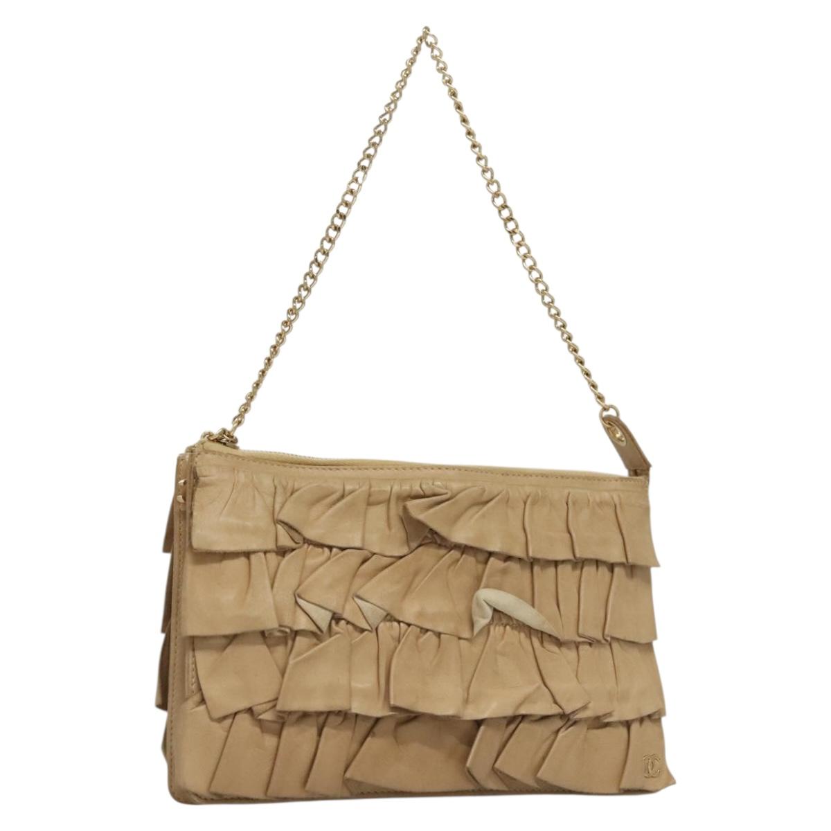 Chanel, Beige, Leather, handbag
