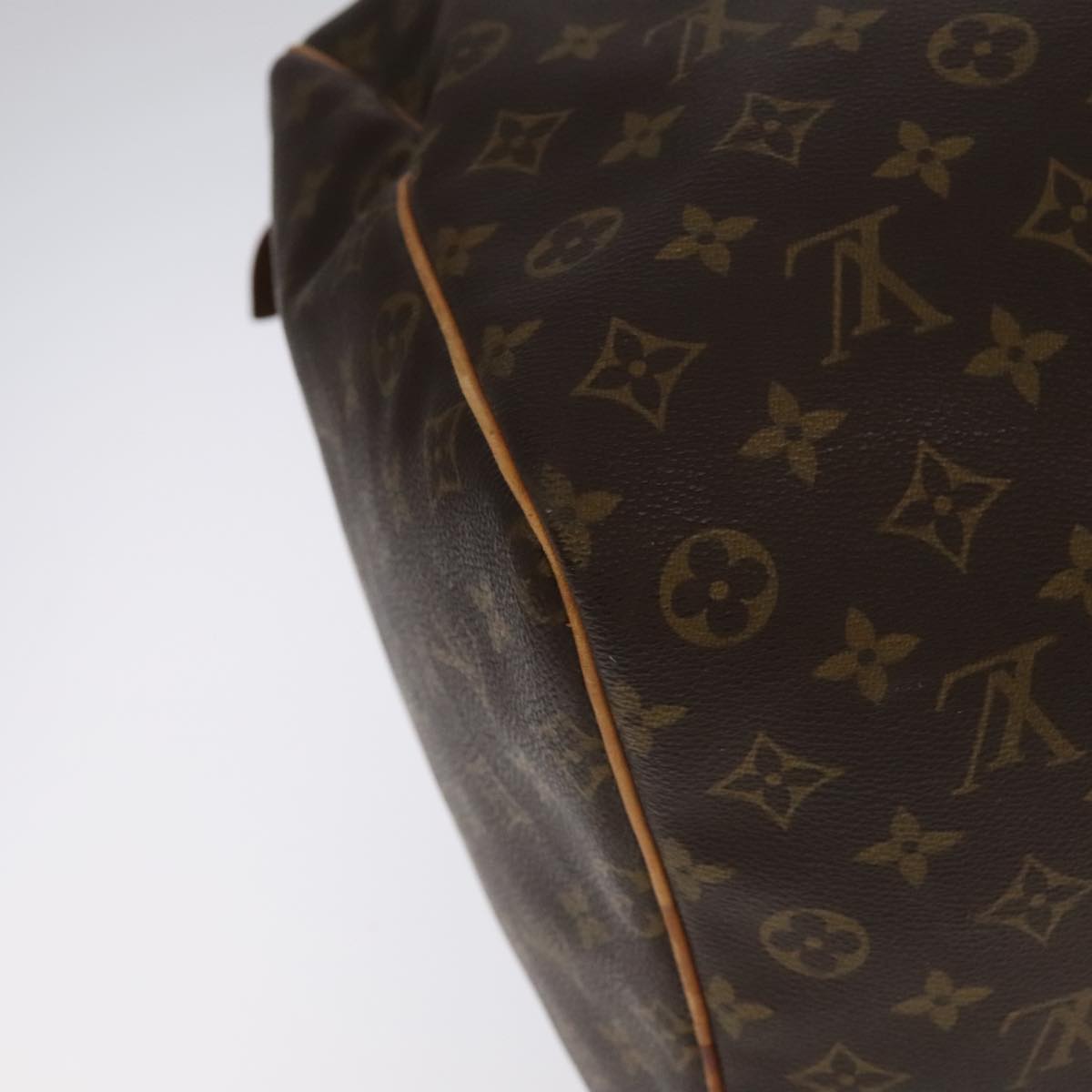 Louis Vuitton Keepall 60, Brown, Canvas, travel