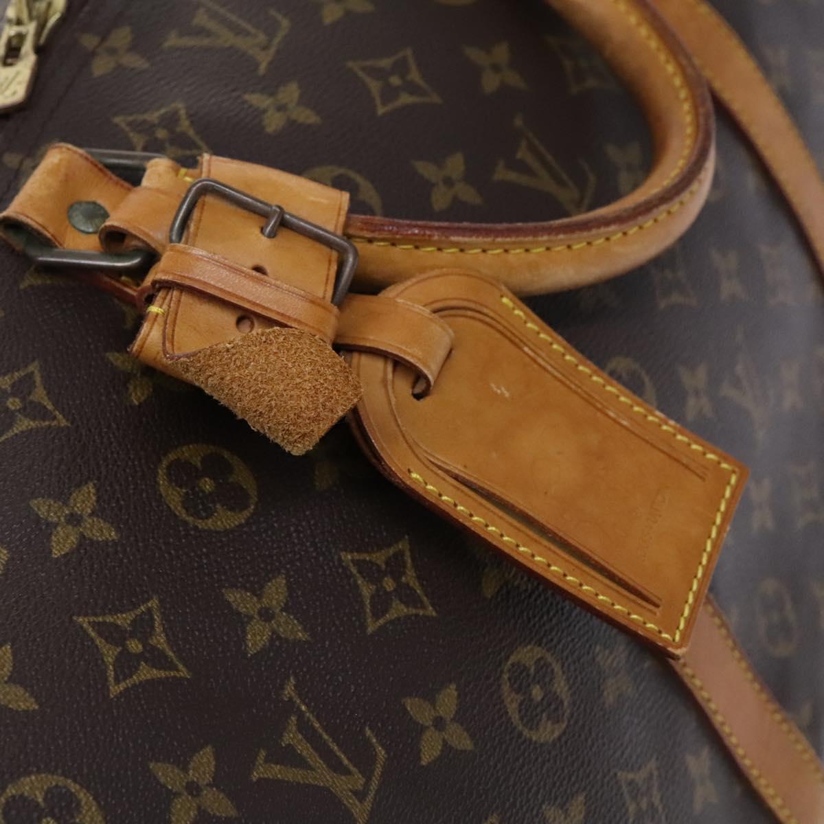 Louis Vuitton Keepall 60, Brown, Canvas, travel