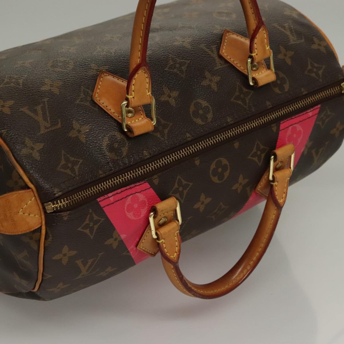 Louis Vuitton Speedy 30, Brown, Canvas, handbag