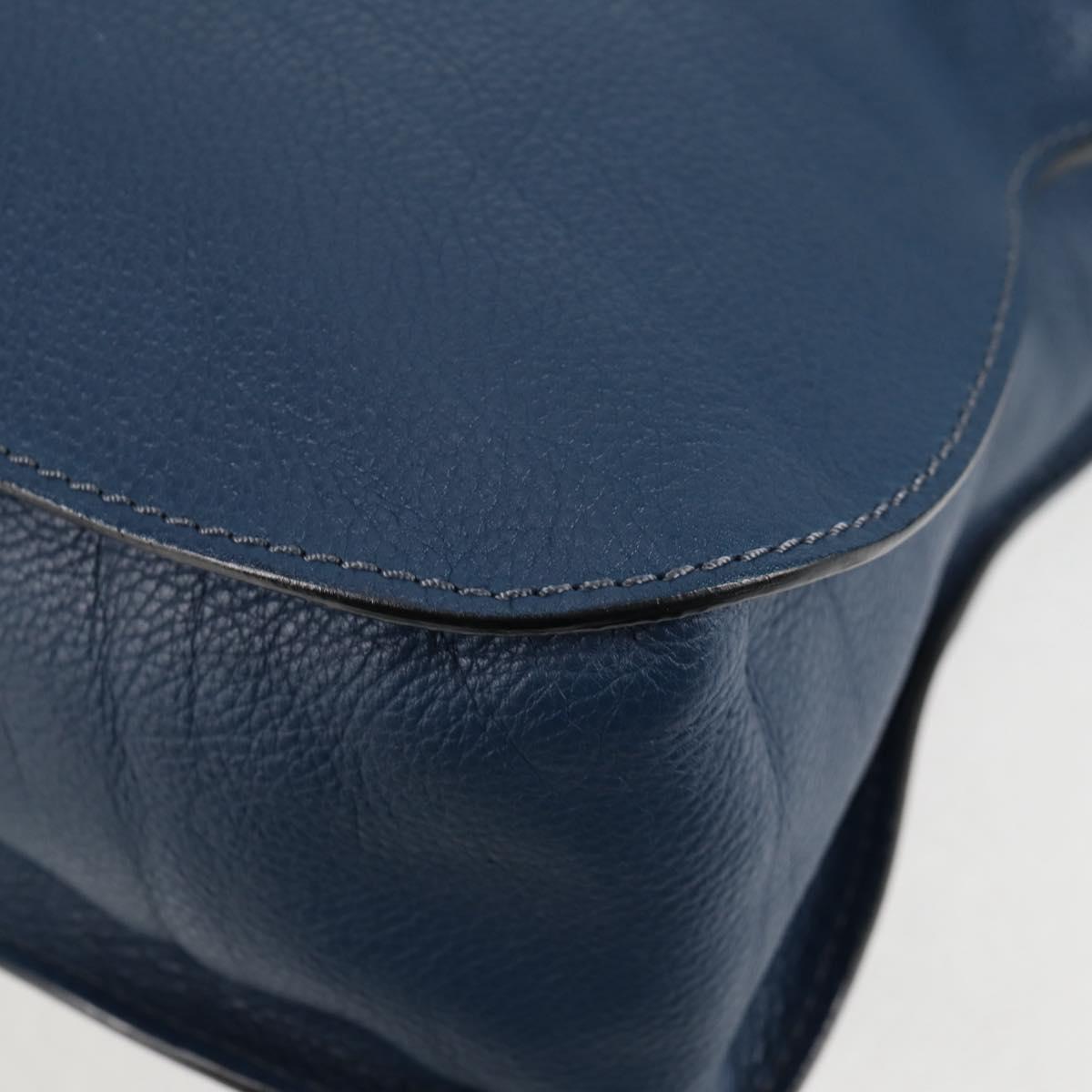 Chloé Marcie, Navy, Leather, handbag