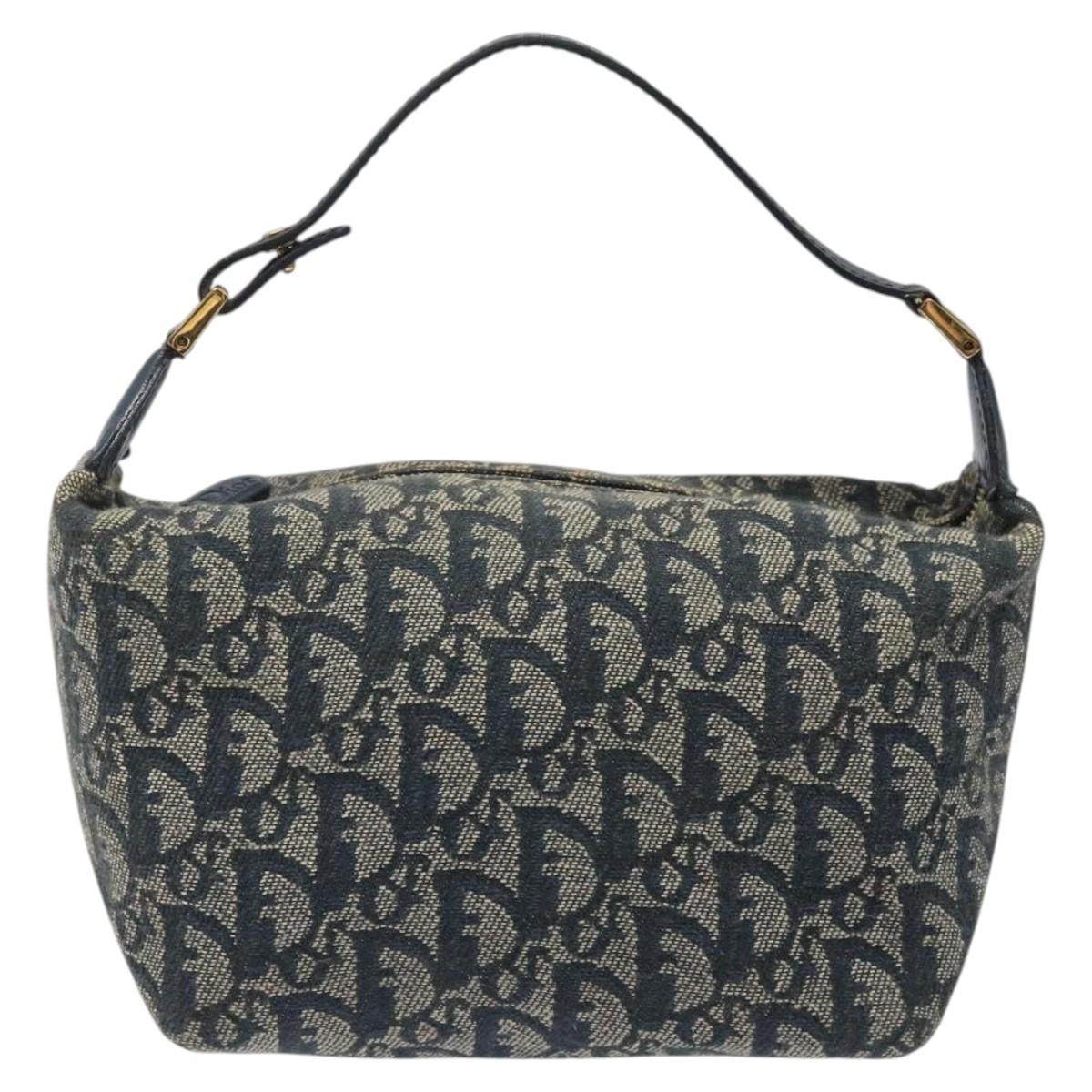 Dior Trotter, Navy, Canvas, handbag