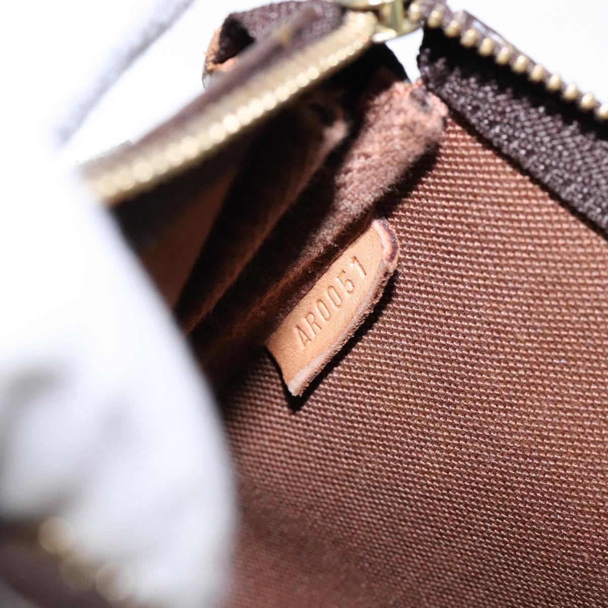 Louis Vuitton Pochette Accessoire, Brown, Canvas, clutch