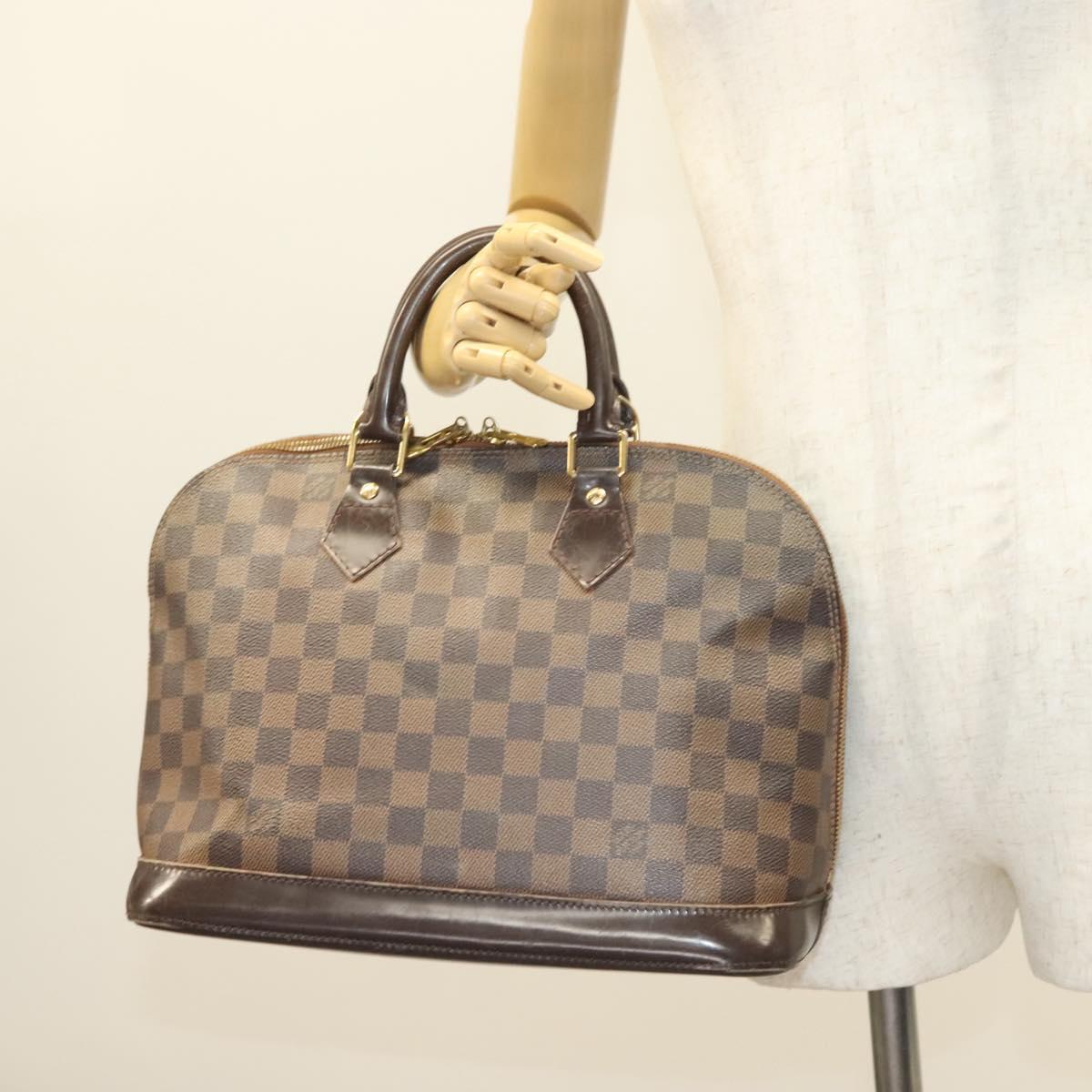 Louis Vuitton Alma, Brown, Canvas, handbag