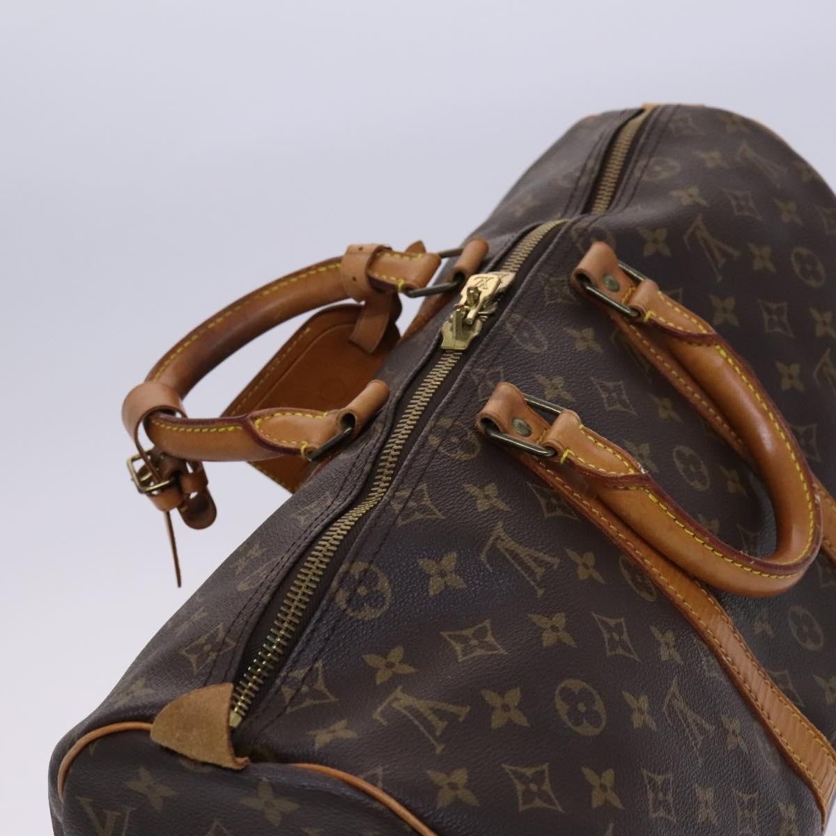 Louis Vuitton Keepall 45, Brown, Canvas, travel