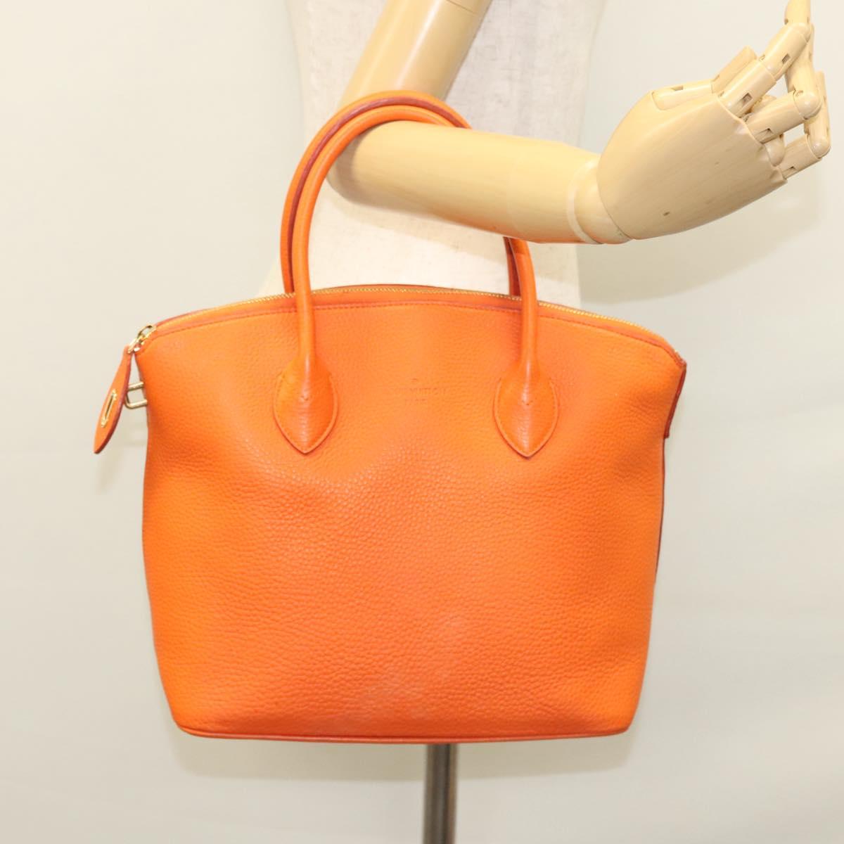 Louis Vuitton Lockit, Orange, Leather, handbag