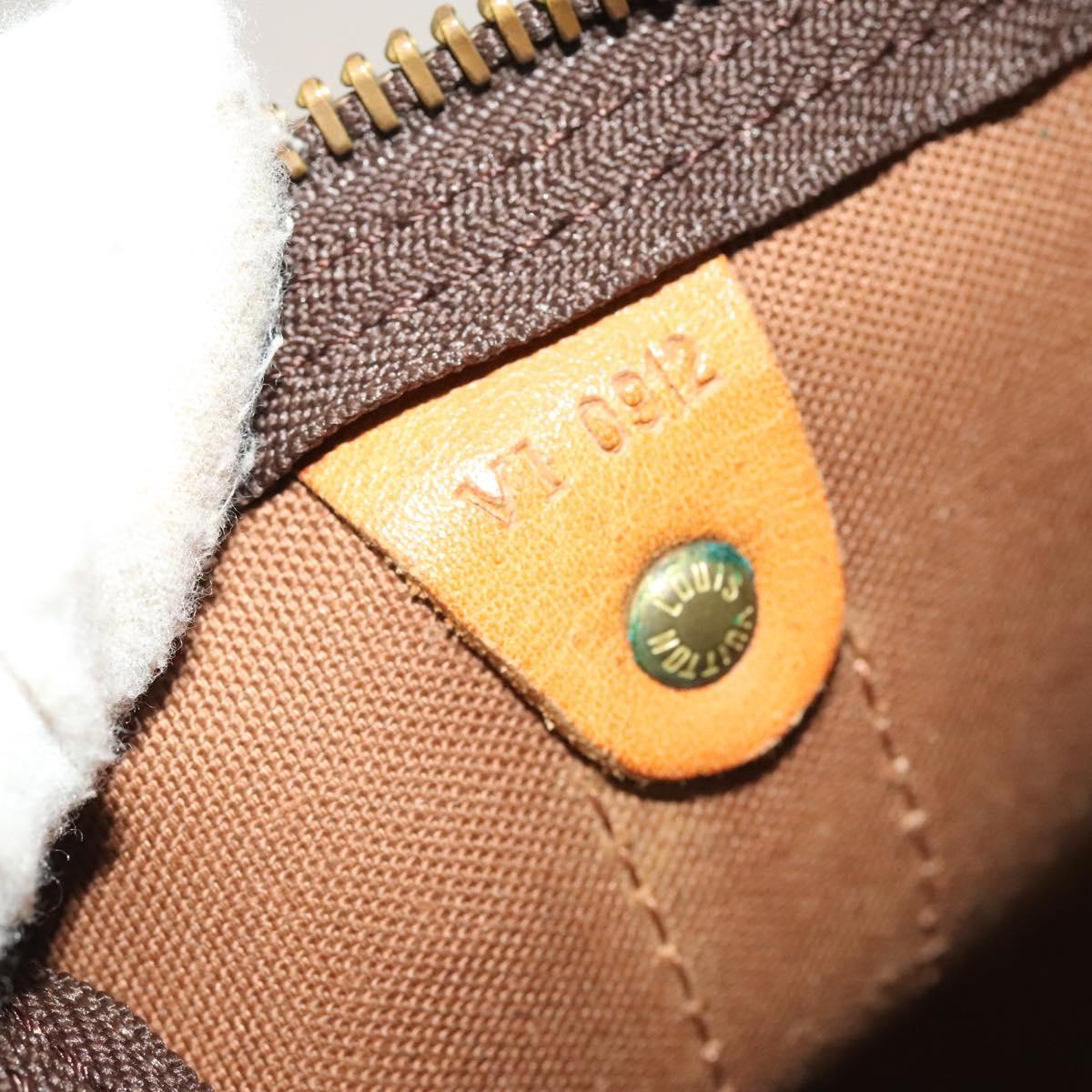 Louis Vuitton Keepall Bandoulière 60, Brown, Canvas, travel