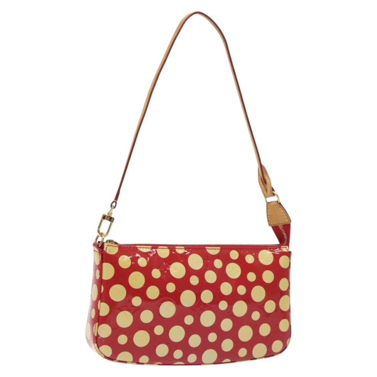Louis Vuitton Pochette Accessoire, Red, Patent Leather, clutch