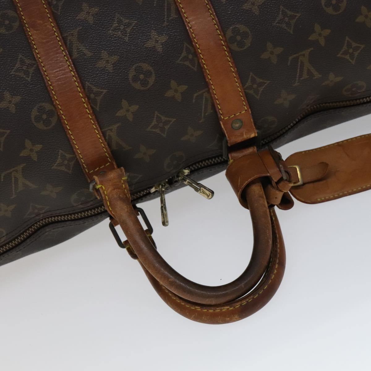 Louis Vuitton Keepall 45, Brown, Canvas, travel