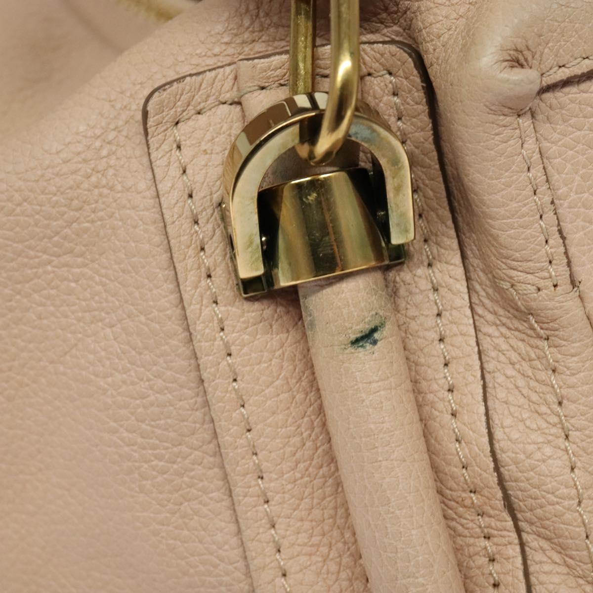 Chloé Paraty, Beige, Leather, handbag