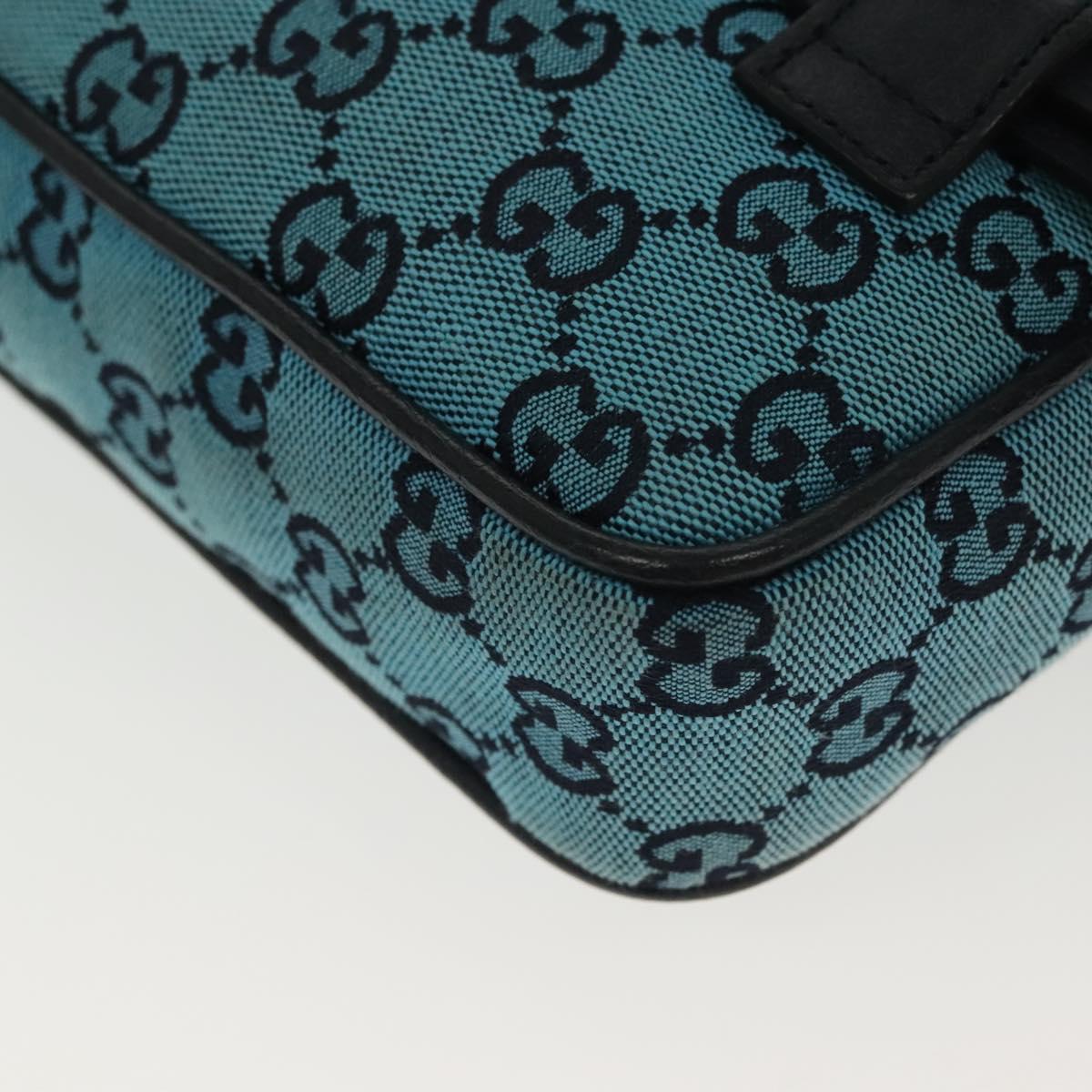 Gucci GG canvas, Blue, Canvas, shoulder