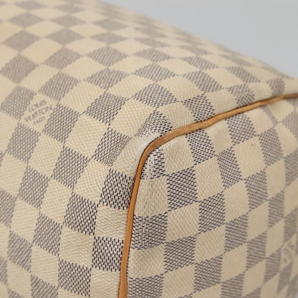 Louis Vuitton Speedy 30, White, Canvas, handbag