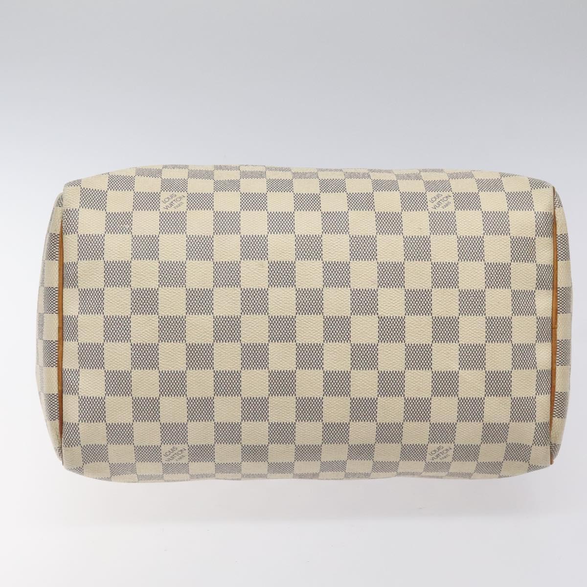Louis Vuitton Speedy 30, White, Canvas, handbag
