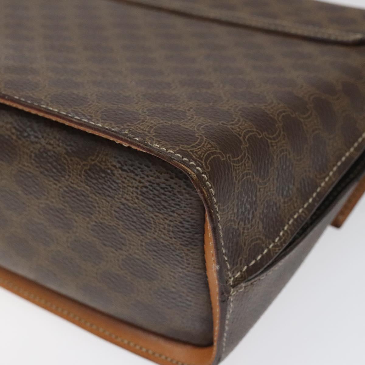 Céline Macadam, Brown, Canvas, handbag