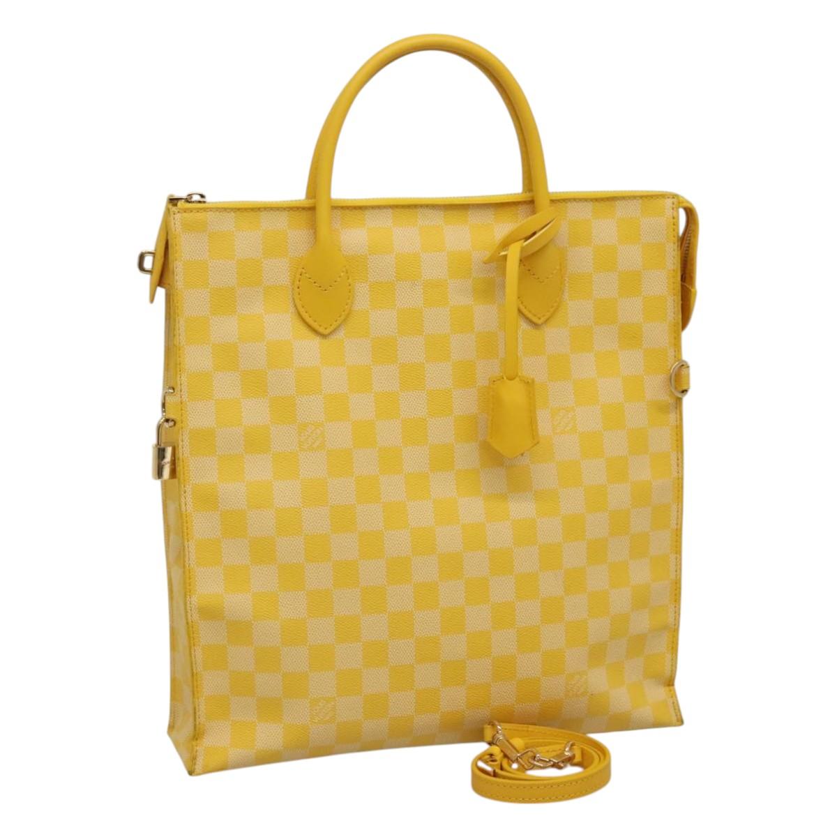Louis Vuitton, Yellow, Canvas, handbag