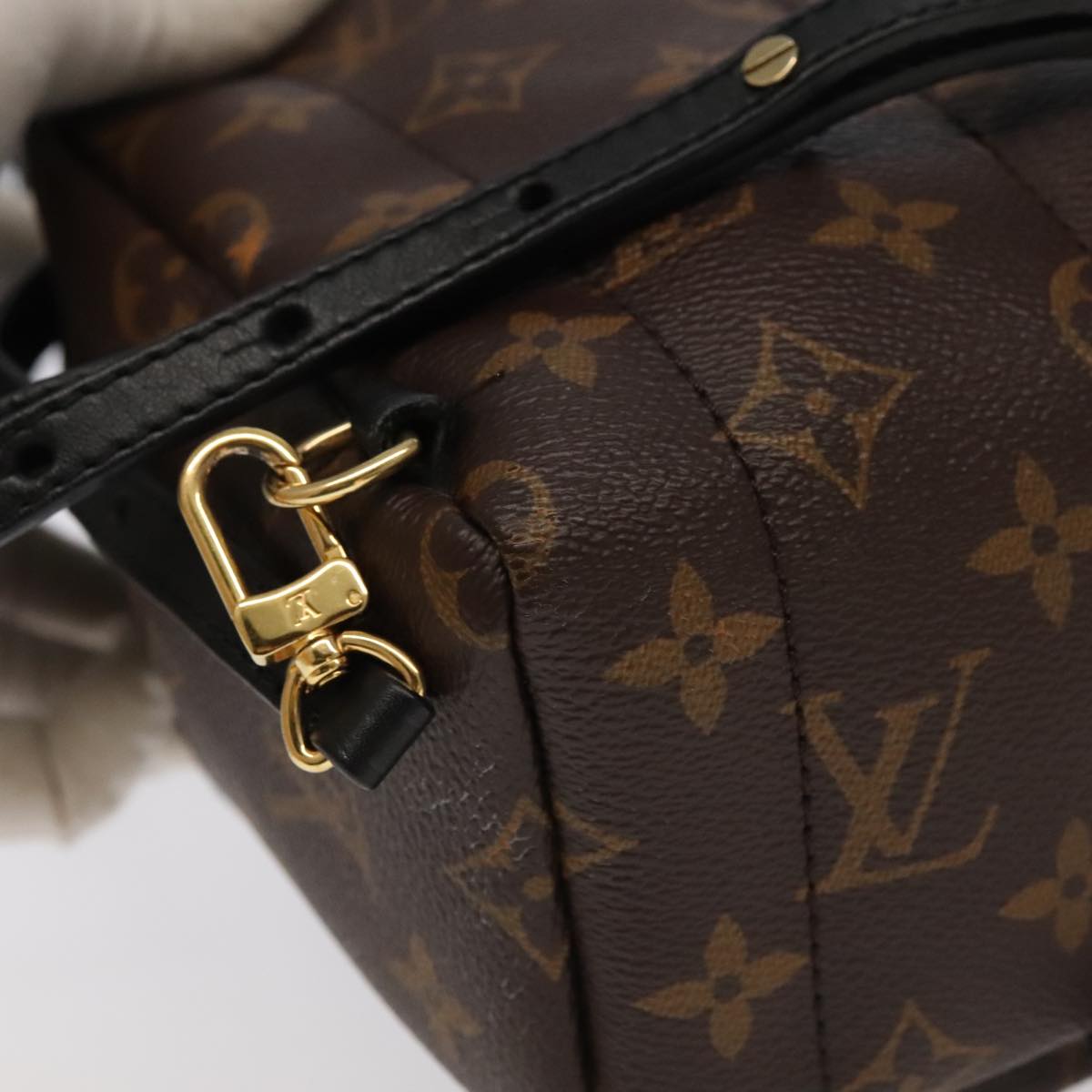Louis Vuitton Palm Springs mini, Brown, Canvas, backpack