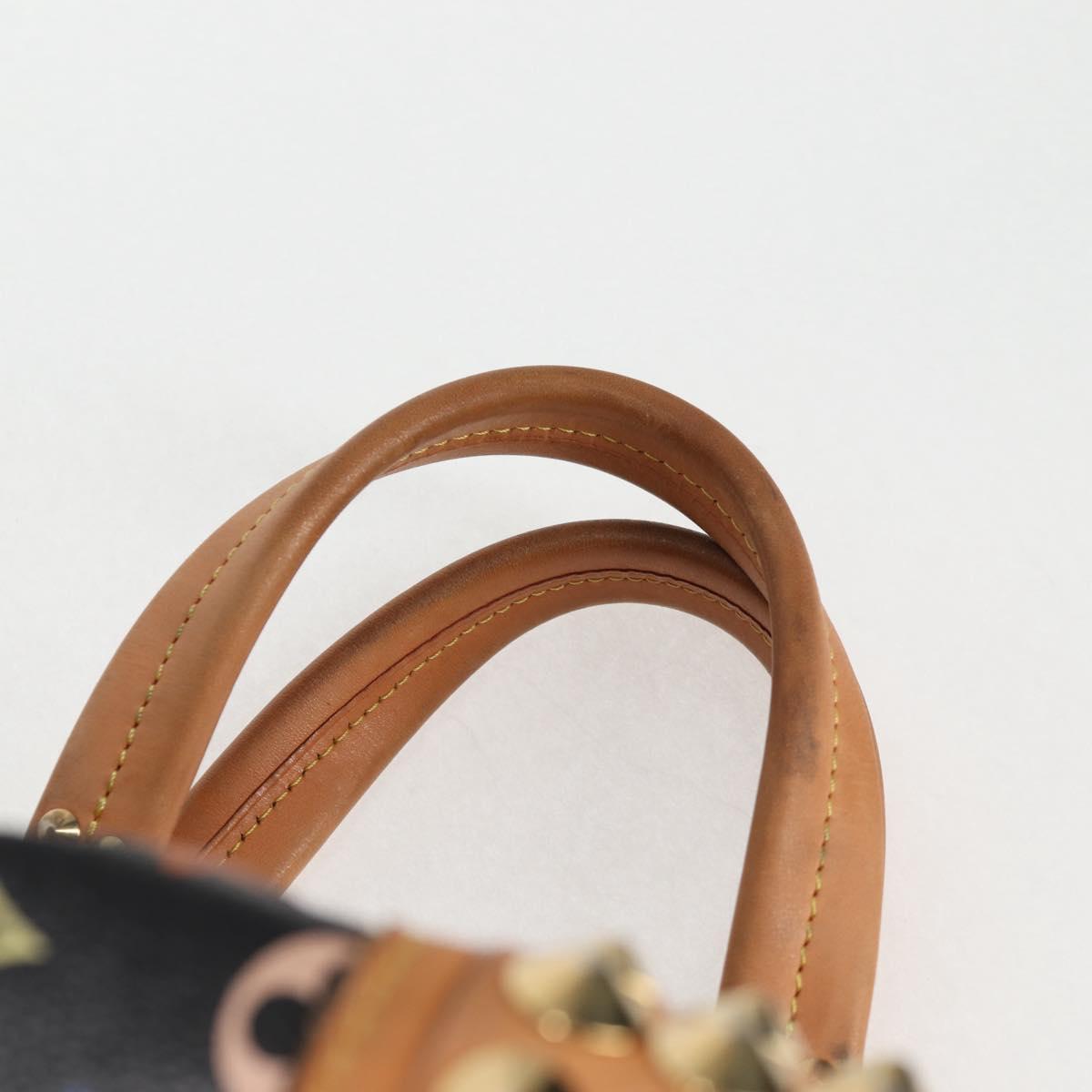 Louis Vuitton Courtney, Black, Canvas, handbag