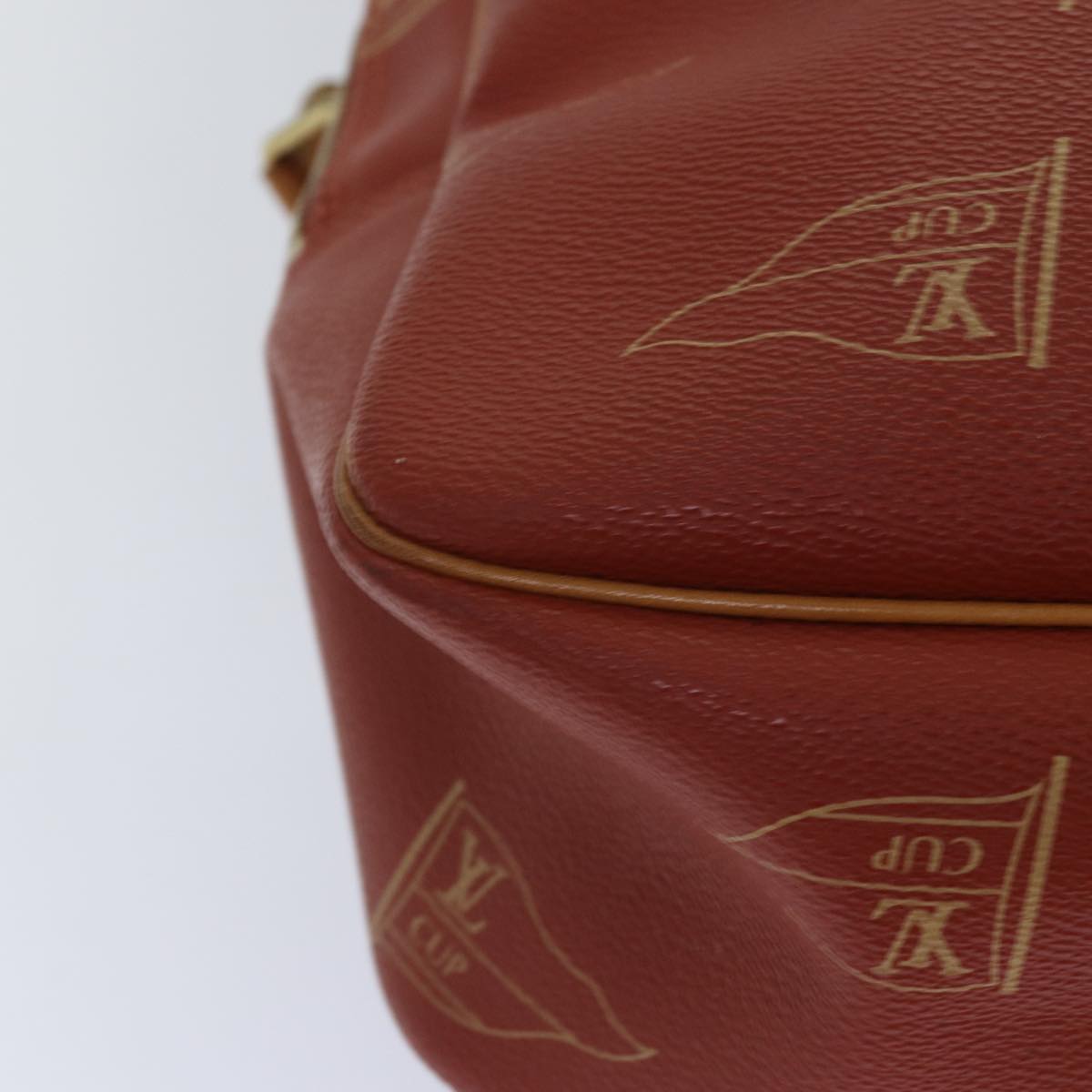 Louis Vuitton America's Cup, Red, Canvas, shoulder
