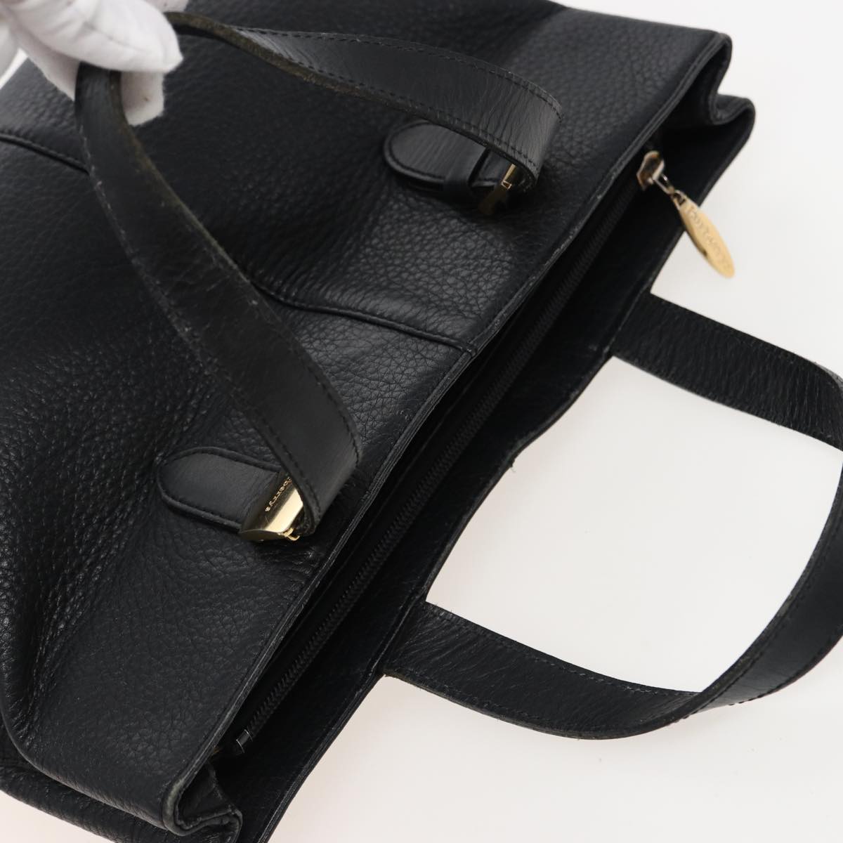 Burberry, Black, Leather, handbag