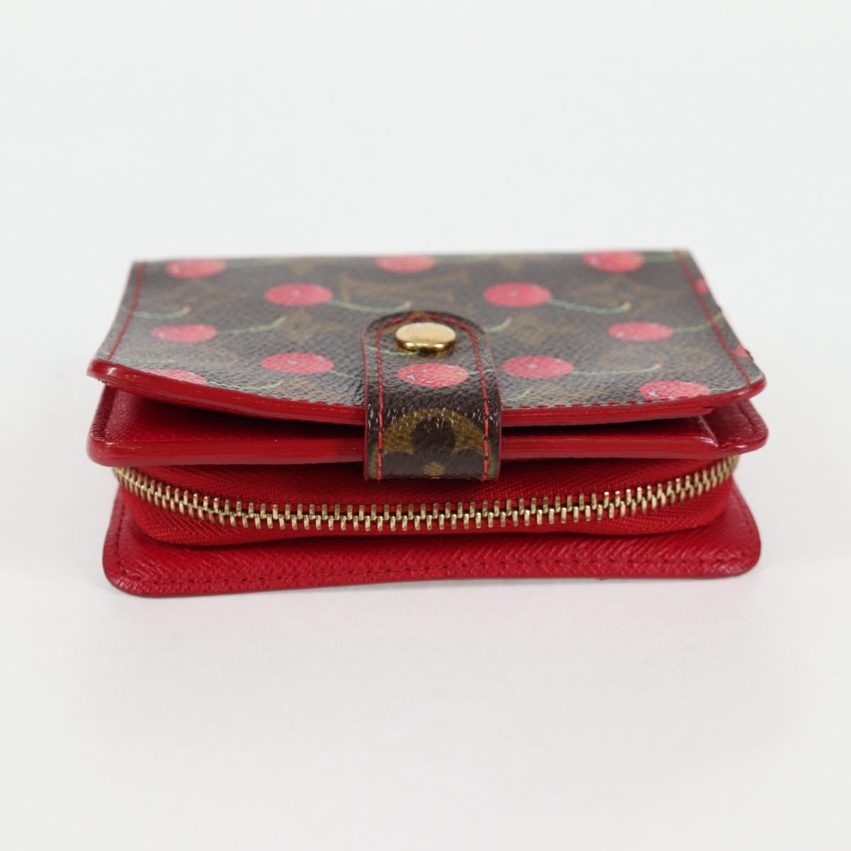 Louis Vuitton Compact zip, Brown, Canvas, wallet