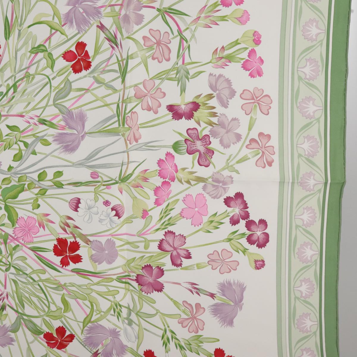 Hermes Carré 90 Silk multicolor, GREEN, SILK, Scarve & shawl