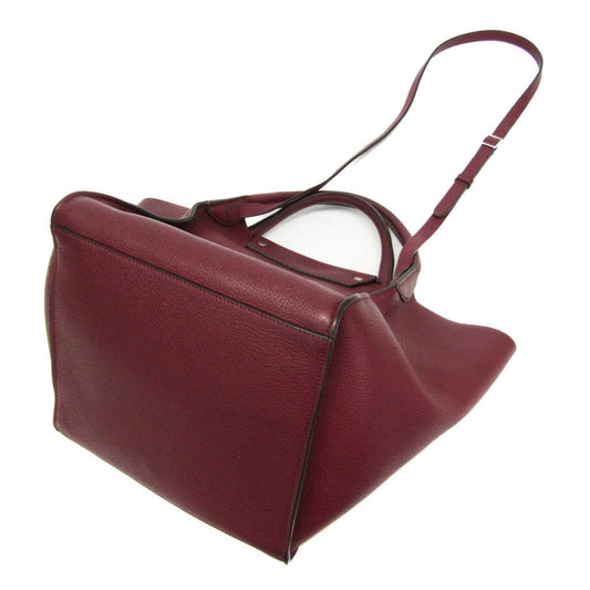 Celine Big Bag Smooth Leather, Burgundy, Leather, Handbag