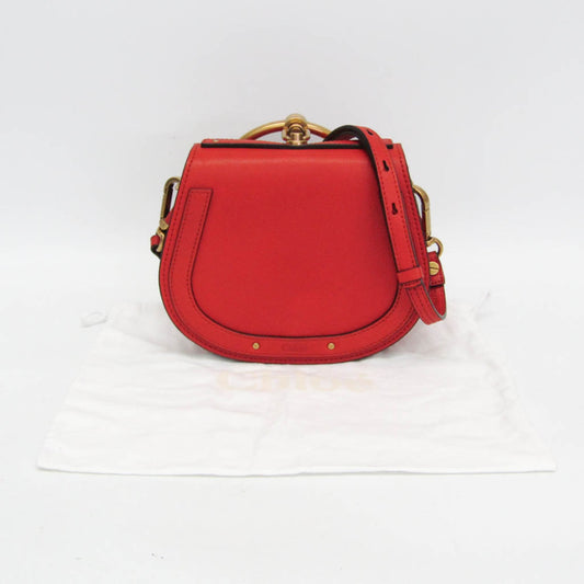 Chloe Nile Crossbody Bag Leather, Orange, Leather, Shoulder Bag